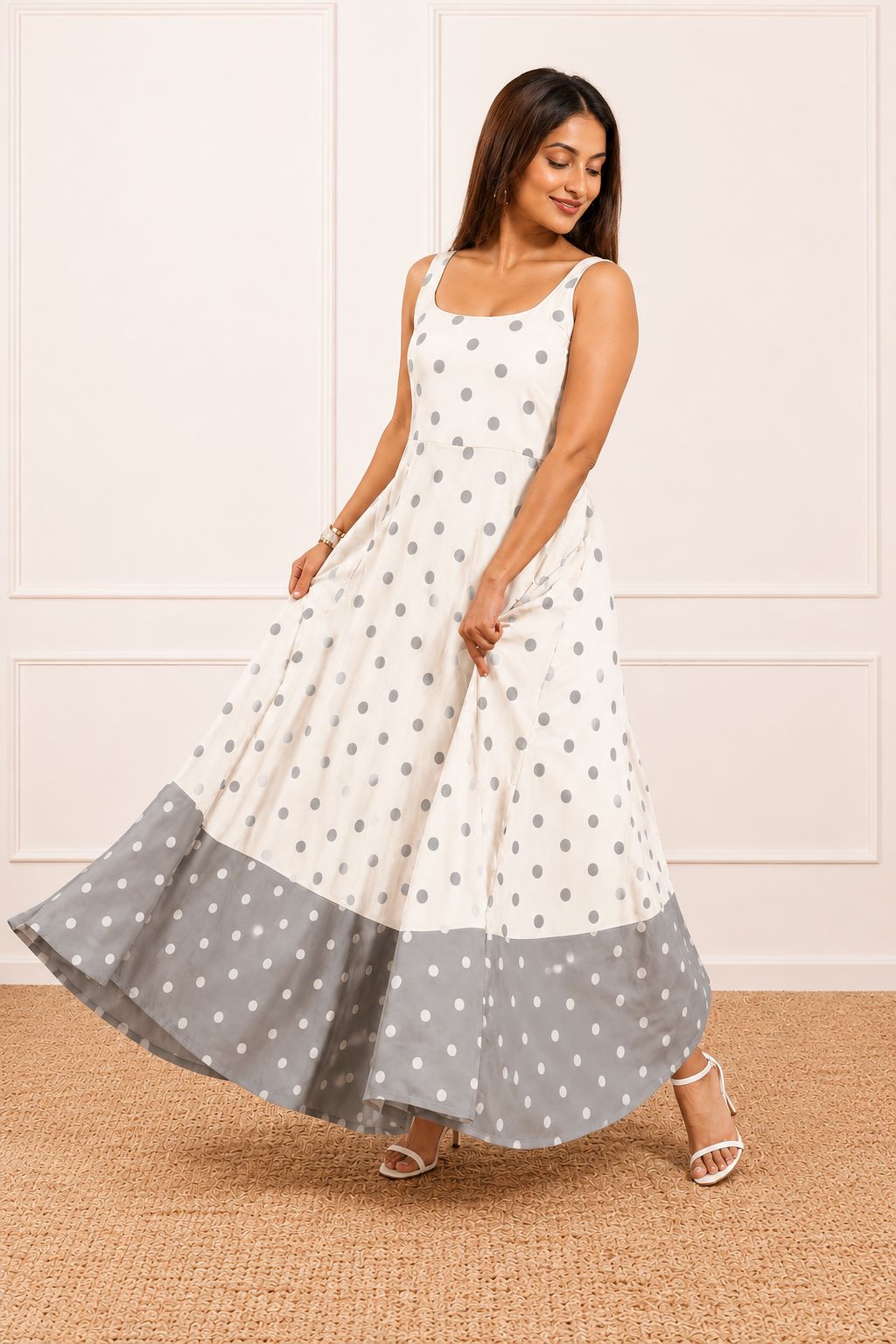 Polka dot summer dress